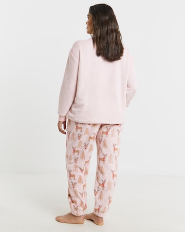 Pretty Secrets Christmas Giftable Fleece Pyjama Set & Hot Water Bottle