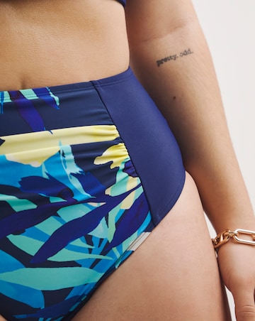 Leaf Mix and Match High Waist Bikini Bottoms