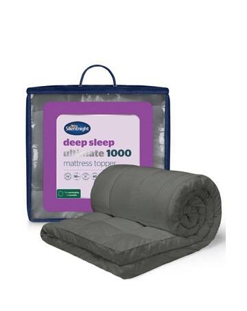 Silentnight Deep Sleep Ultimate 10cm Mattress Topper - Charcoal