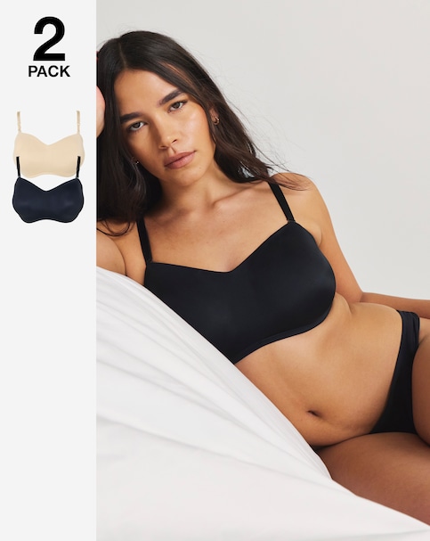 MAGISCULPT (2 Pack) Moulded Ways To Wear Multiway Bras (B-F)