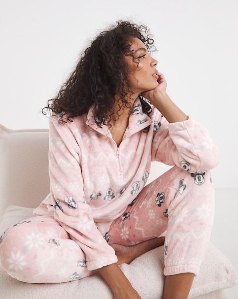 Mickey Mouse Christmas Fleece Pyjama Lounge Set