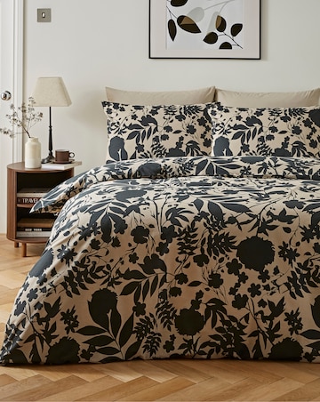 Silhouette Floral Duvet Cover Set