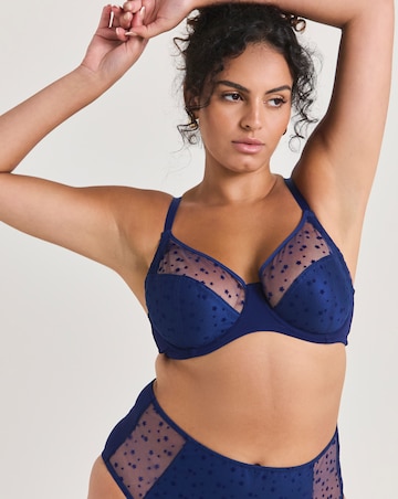 Pretty Secrets (2 Pack) Hannah Stars Full Cup Wired Bras (B-G) Navy/Black