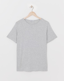 Grey Marl Diamante T-Shirt
