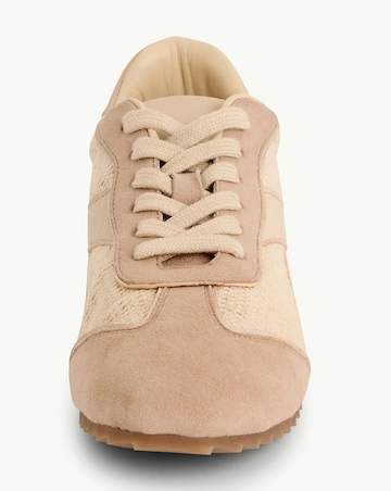 Nobodys Child Beige Weave & Suede Trainers - Standard Fit (D)