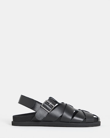 Seattle Leather Fisherman Style Mules With Slingback - Wide Fit (E)