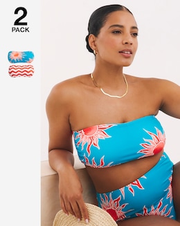 Value 2 Pack Bandeau Bikini Tops