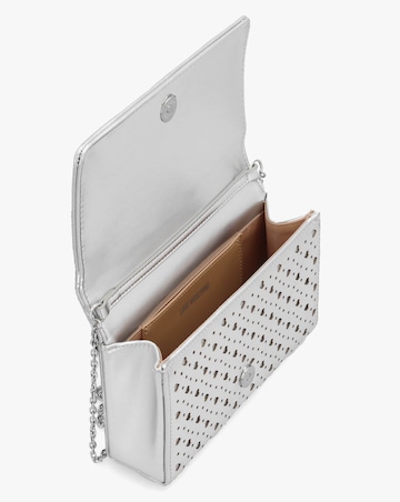 Love Moschino Heart Basket Silver Cross-Body Bag