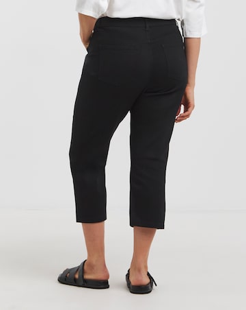 Simply Be Black 24/7 Slim Crop Jeans