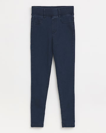 Dark Blue Skinny Pull On Jegging