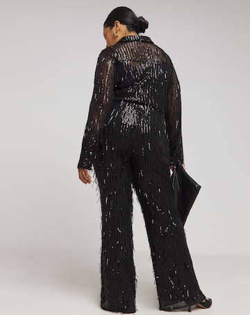 Joanna Hope Sequin Tassle Trousers