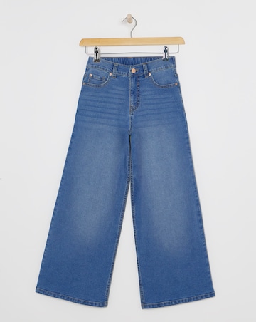 Pretty Blue 24/7 Crop Wide Leg Jeans