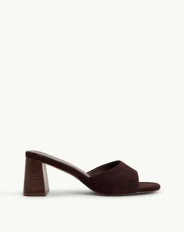 Nobodys Child Brown Block Heel Mules - Standard Fit (D)