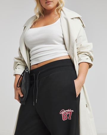 Black Brooklyn Graphic Joggers