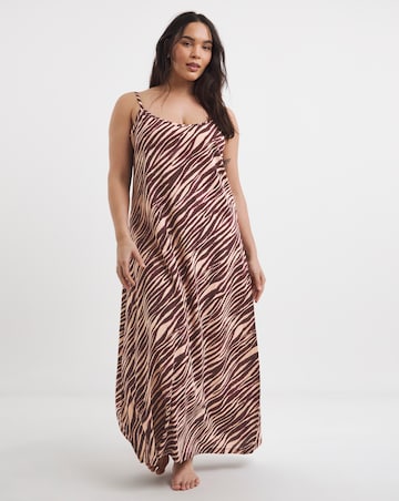 Simply Be Value Cami Maxi Nightie Animal Print
