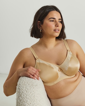 Goddess Yvette Moulded Full Cup Wired Bra Nude