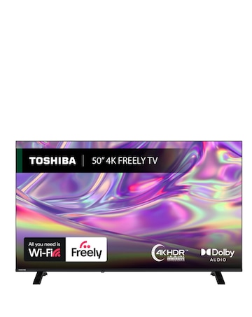 Toshiba 50UV1563DB 50in 4k Ultra HD Smart TV with Freely
