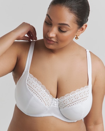 Pretty Secrets Jane 2 Pack Broderie Wired Full Cup Bras C-L -Blush/White