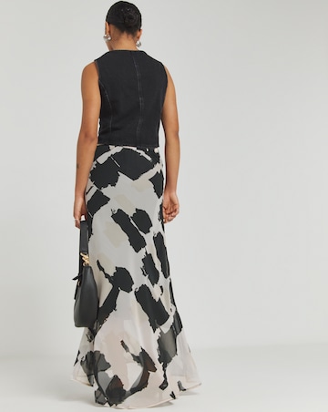 Religion Flowy Midi Skirt