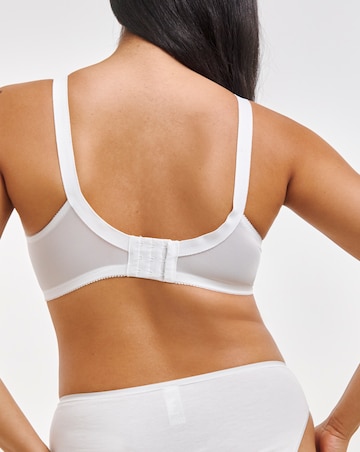 Pretty Secrets Dotty Full Cup Non Wired Bra (B-G) White