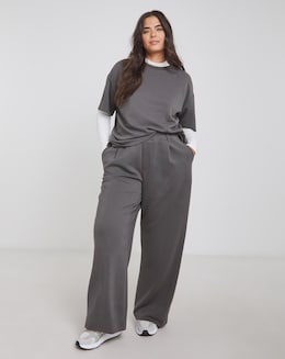 Slate Grey Luxe Modal Scuba Joggers