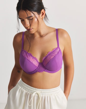 Pretty Secrets Rosalie Full Cup Wired Bra (B-G) Purple
