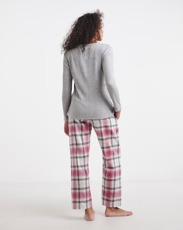 Pretty Secrets Check Henley Pyjama Set