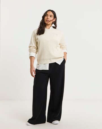 Tommy Hilfiger Cable Knit Crew Long Sleeve Sweater