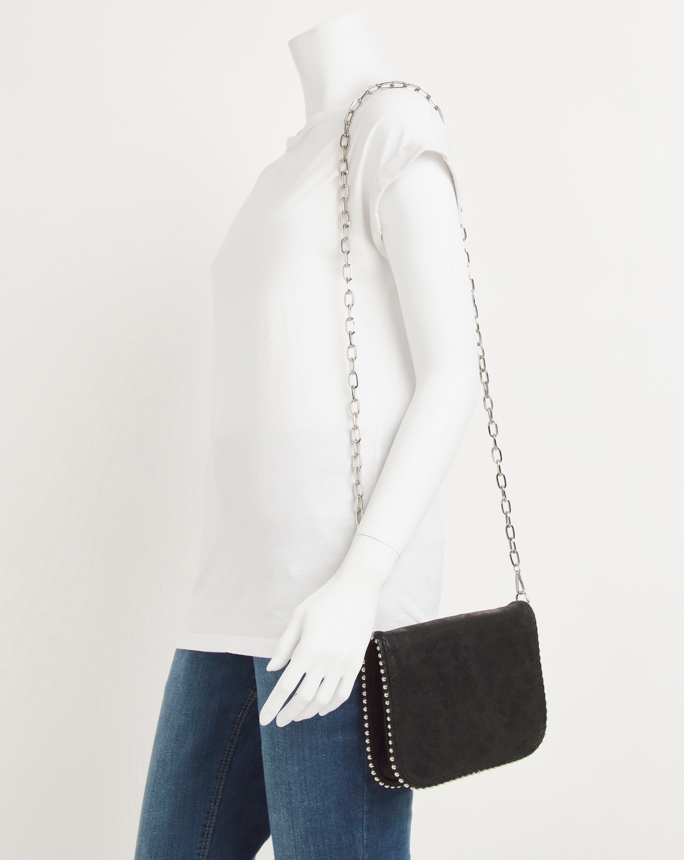 Black beaded crossbody bag deals