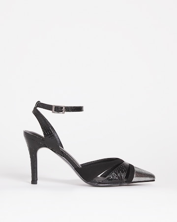 Joanna Hope Metallic Closed Toe Heeled Shoe - Wide Fit (E)