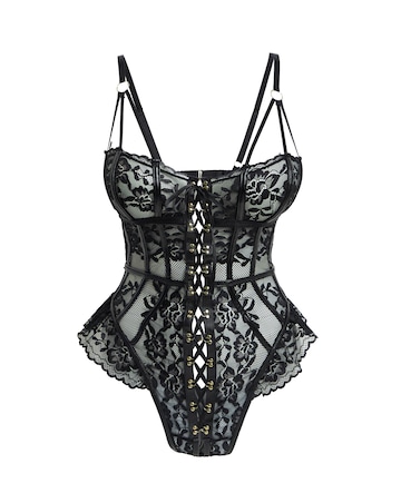 Ann Summers Boudoir Tease Crotchless Body Black