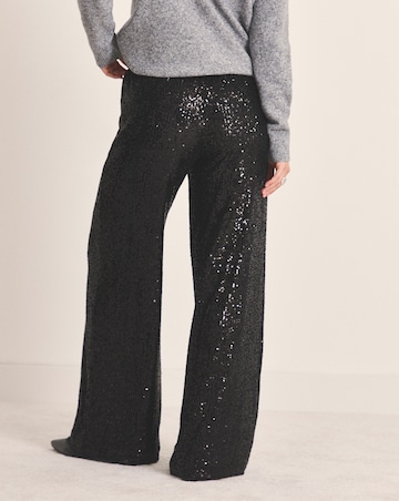 Sequin Wide Leg Trousers