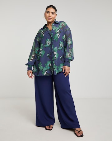 Joanna Hope Oversized Printed Shirt