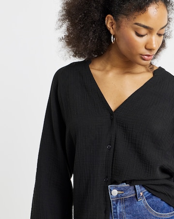 Simply Be Cheesecloth Boxy Shirt