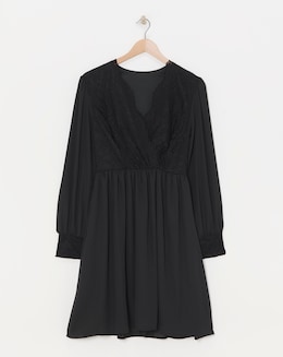 Flounce London Lace Mini Dress