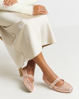 Addison Studded Mary Jane Shoes - Extra Wide Fit (EEE)