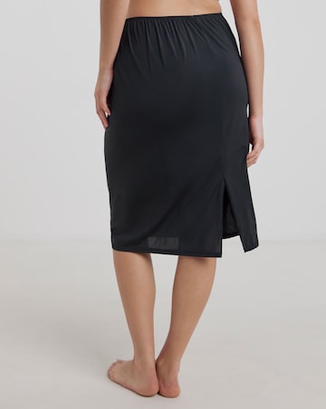Pretty Secrets 2 Pack Half Slips Length 27in - Black/Almond
