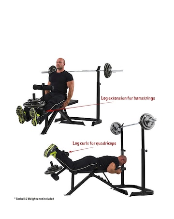 Marcy BE3000 Mid Width Bench and Adjustable Squat Rack