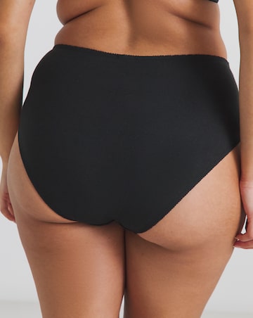Pretty Secrets (2 Pack) New Sarah Cotton Full Fit Knickers White/Black