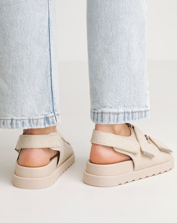 Jess Quilted Touch and Close Sandals Extra Wide EEE Fit
