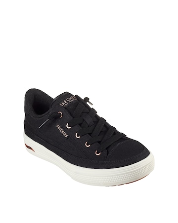 Skechers Black Arch Fit Arcade Meet Ya There Slip-On Trainers - Wide Fit (E)