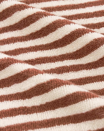 Yard Hebden Stripe Cotton Towel - Pecan