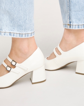 Kody Mary Jane Block Heeled Shoes Extra Wide EEE Fit