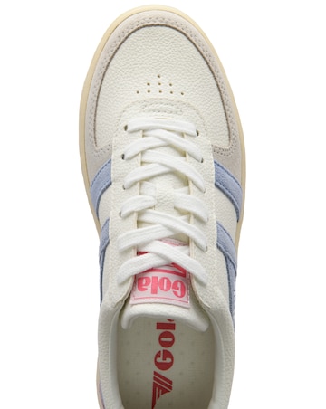 Gola Grandslam Trident Trainers - White/Air/Fluro Pink