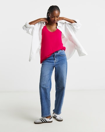 Pink and Green 2 Pack of Slouchy Vests