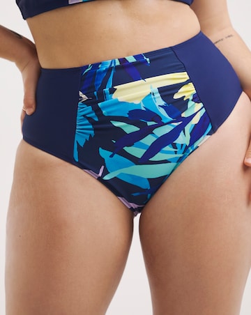 Leaf Mix and Match High Waist Bikini Bottoms