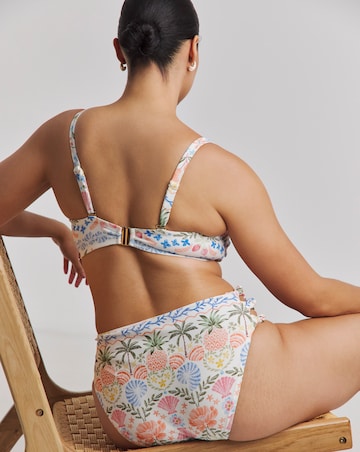 Shell Print Knot Detail Bikini Set
