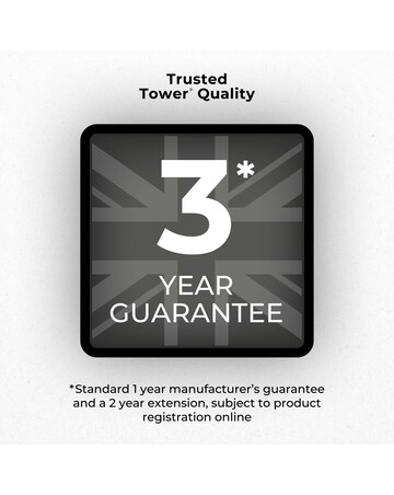 Tower White 50L Curved Sensor Bin