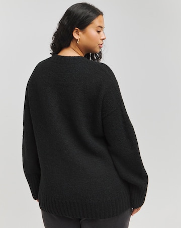 Black Jumper with Scarf