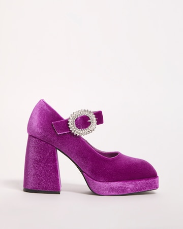 Dinah Mary Jane Platform Heeled Shoes - Wide Fit (E)